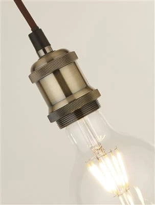 Hängelampe Suspi Kupferbronze mit Schwarz Searchlight 5053423140759