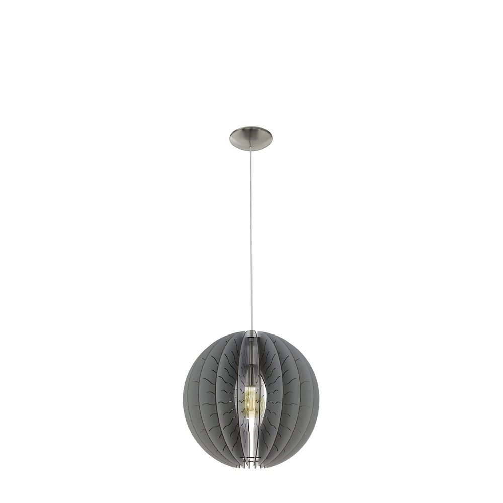 Moderne Pendellampe Fabessa Nickel
