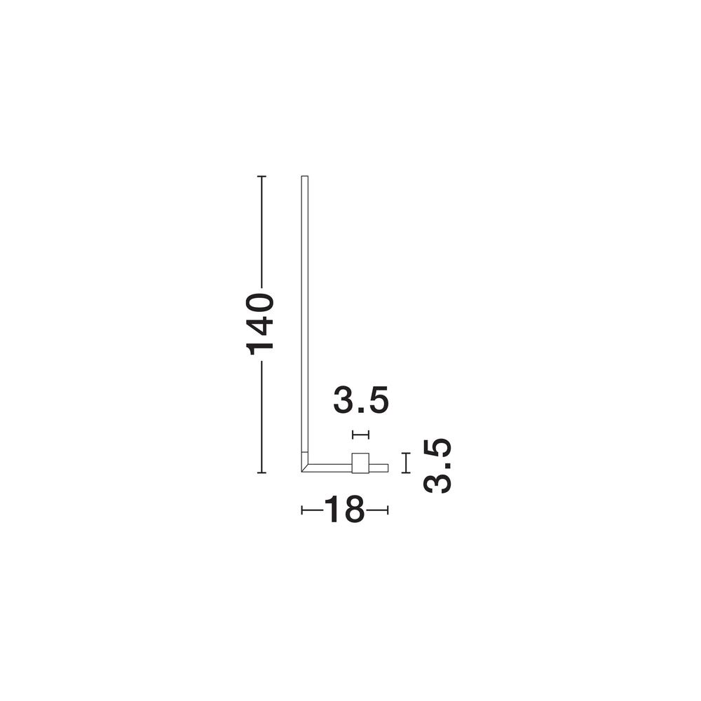 Stehlampe Raccio Schwarz 140 cm Lyora 5212017420503