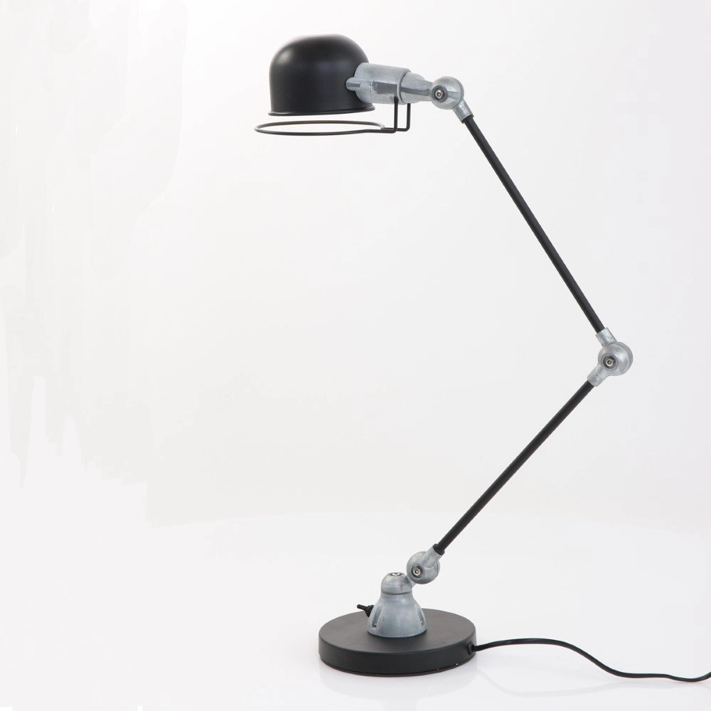 Schreibtischlampe Davin schwarz mit Vintage grau Steinhauer 8712746102017