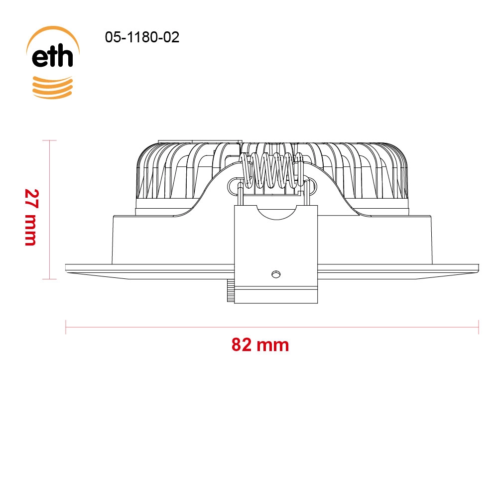 Blei-Einbauscheinwerfer Ronin IP44 – anodisch braun ETH 8720195311188