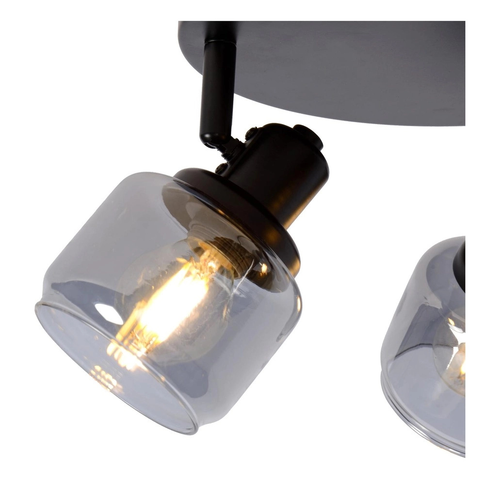 Deckenlampe Bjorn 3-Licht Schwarz Lucide 5411212771278