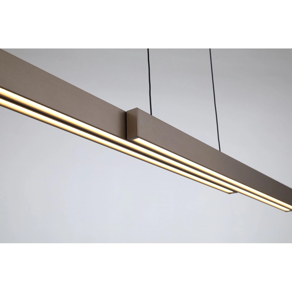 Pendelleuchte Linear verstellbar braun Searchlight 5053423301921