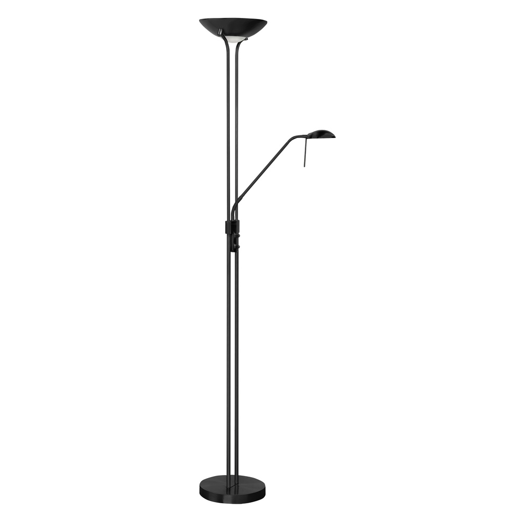 Klassische Leselampe Luna schwarz Ø 26cm