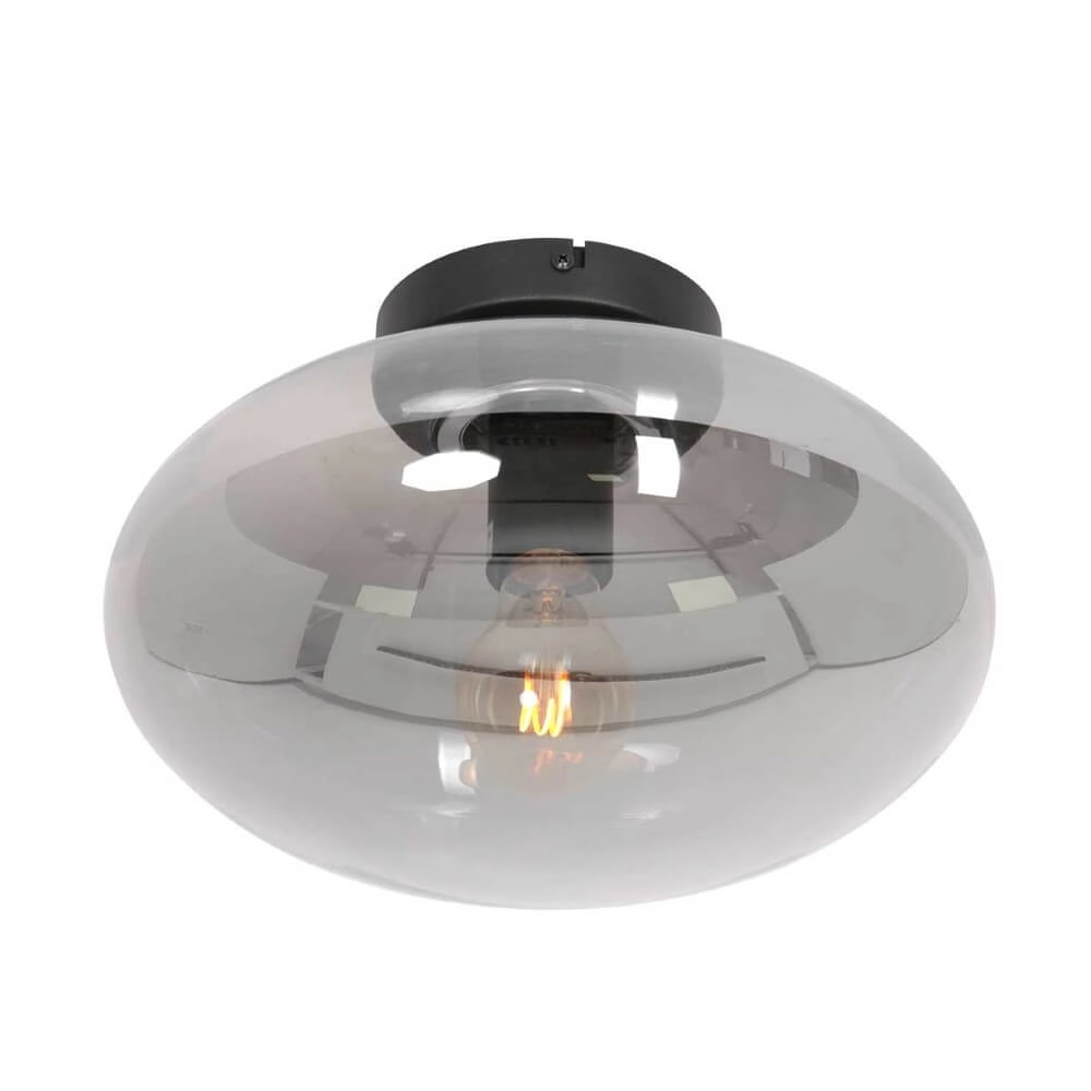 Deckenleuchte aus Glas Reflexion oval Ø 30cm Steinhauer 8712746161335