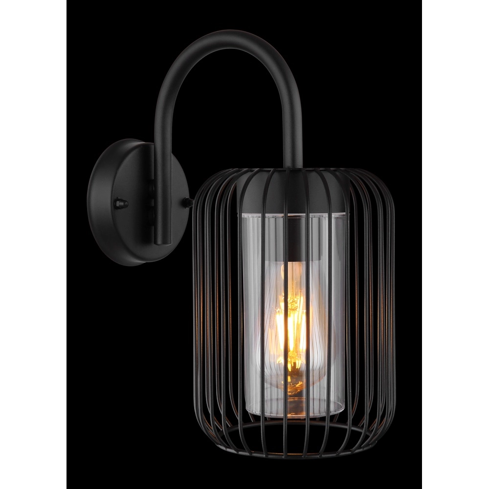 Wandlampe Nina Schwarz Globo 9007371438181