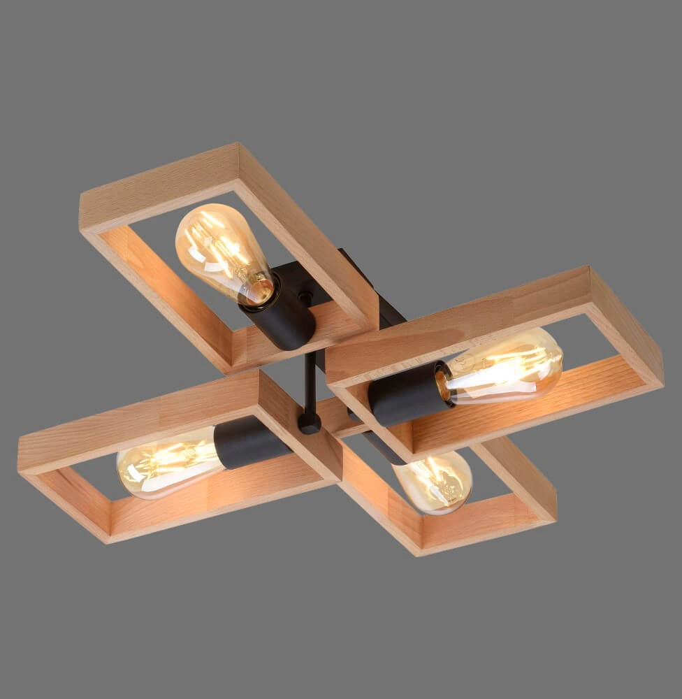 Ländliche Deckenleuchte Franky 4-Licht Just Light 4043689967949