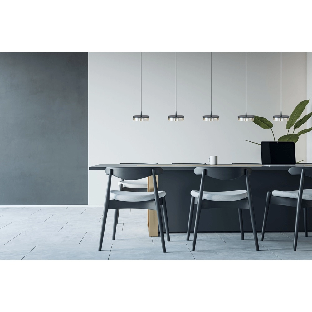 5-Licht Pendellampe Imperia 160 cm schwarzer Nickel Masterlight 8718121352510