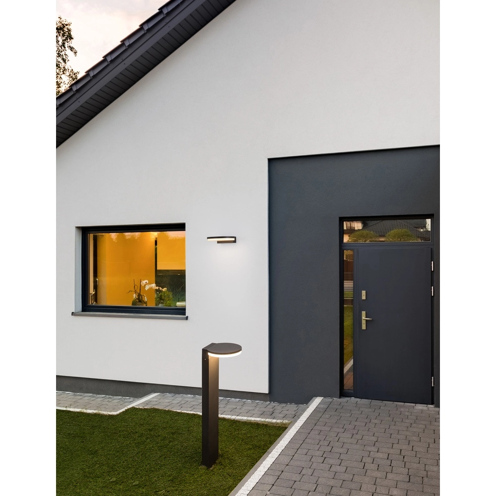 Design-Gartenleuchte Posen grau Lyora 5212017425386