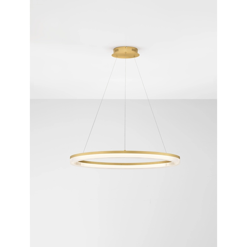 Goldene Pendelleuchte Luana 1-flammig