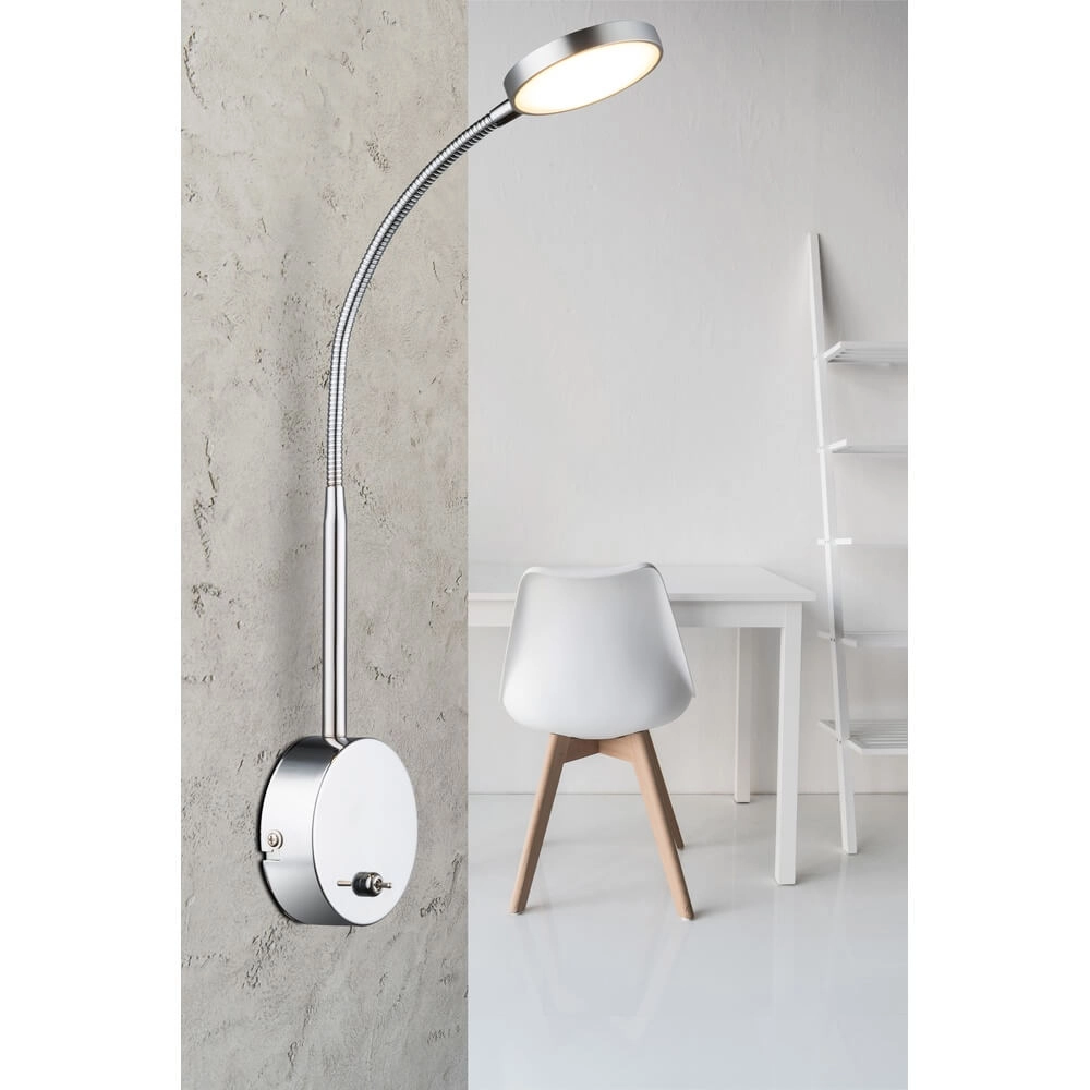 Wandleuchte Pegasi Chrom mit Kordel Globo 9007371324088