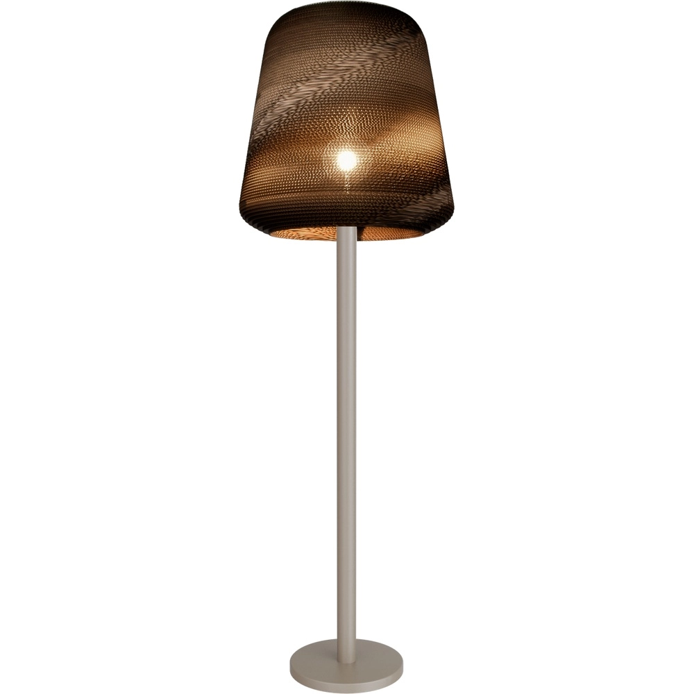 Sand-Bodenlampe Carta Moody Ø 54cm Think Paper Shade
