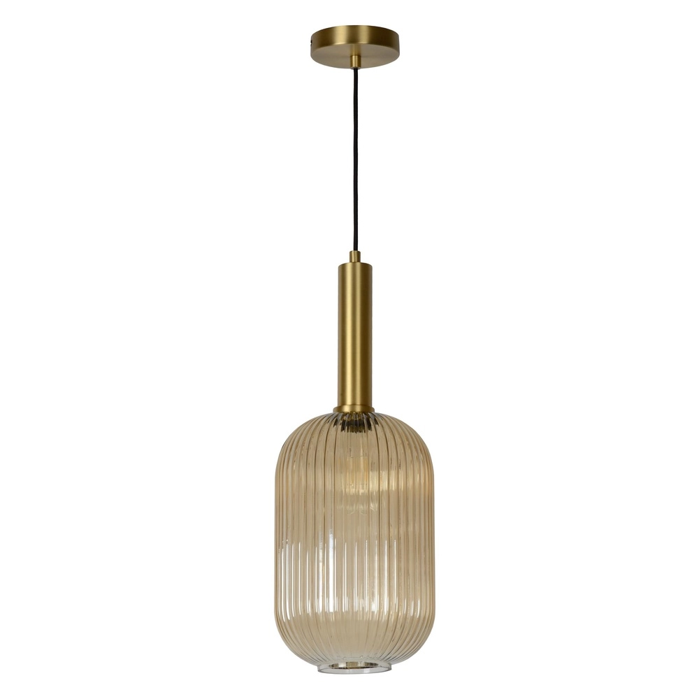 Pendellampe Maloto Ø 20 cm Bernstein