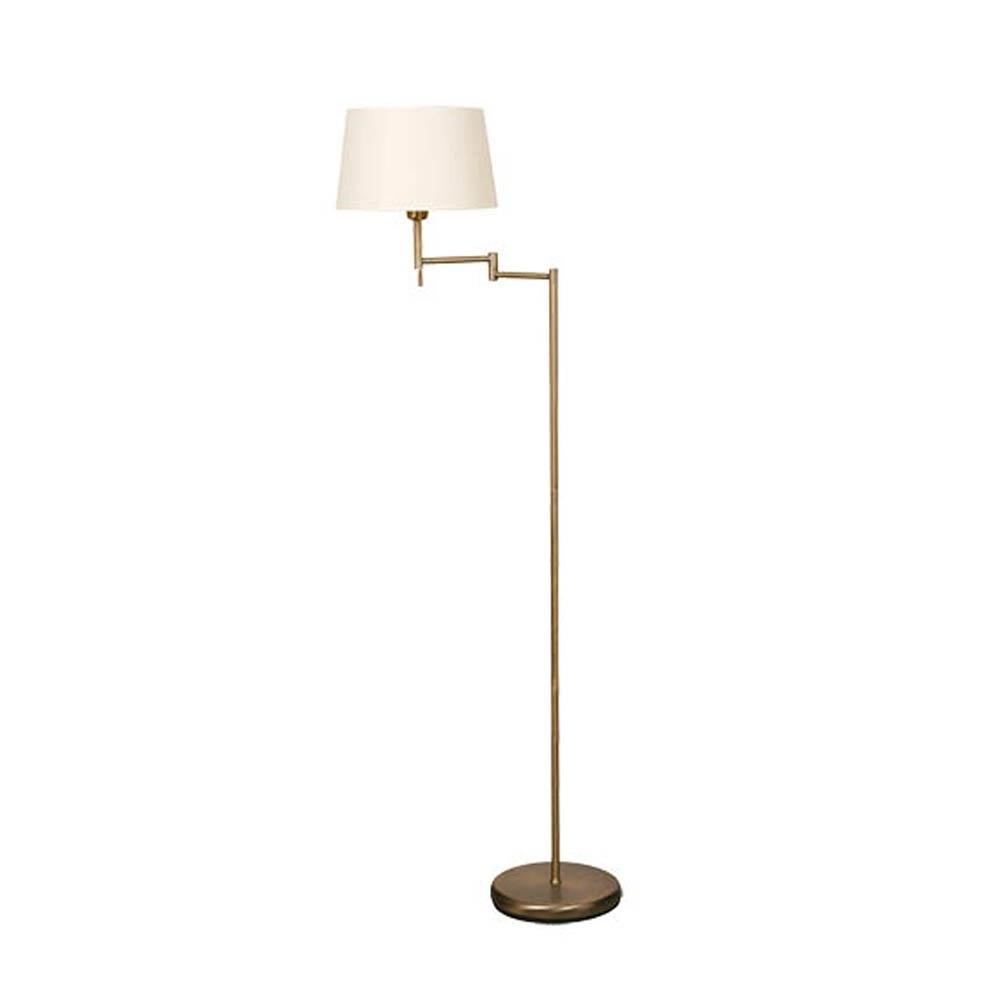 Stehlampe Mexlite 154 cm Broningbruin mit weißer Kapuze
