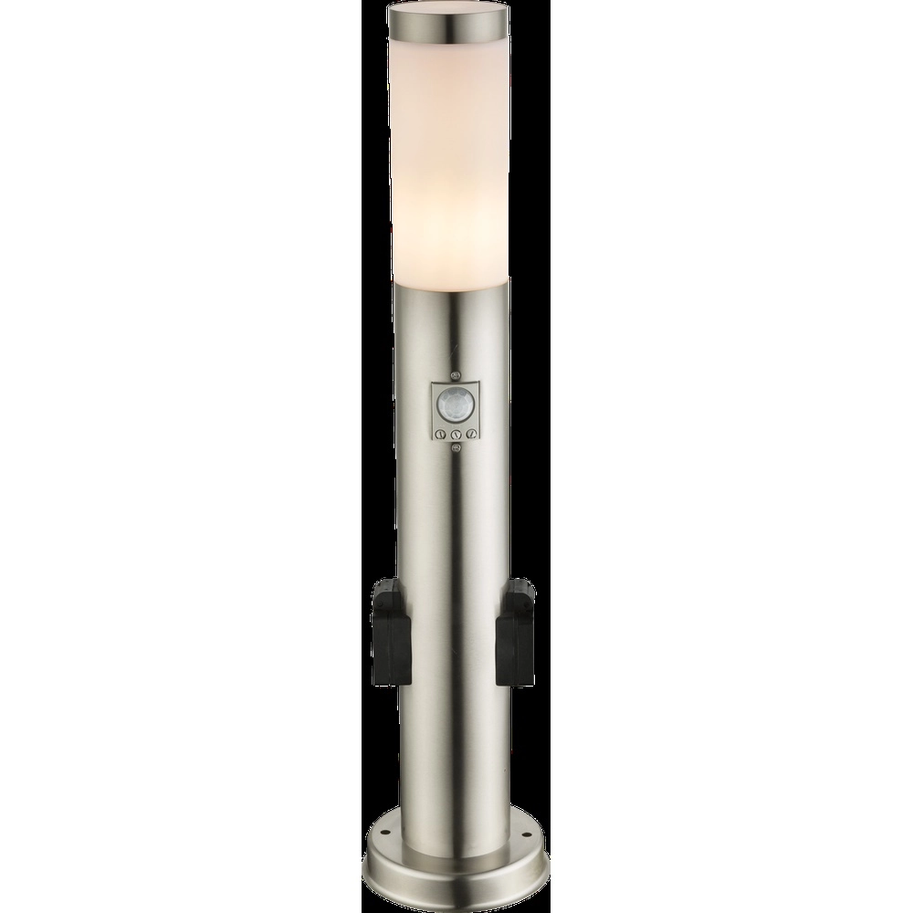 Gartenlampe Boston I Edelstahl mit Sockel Globo 9007371353026