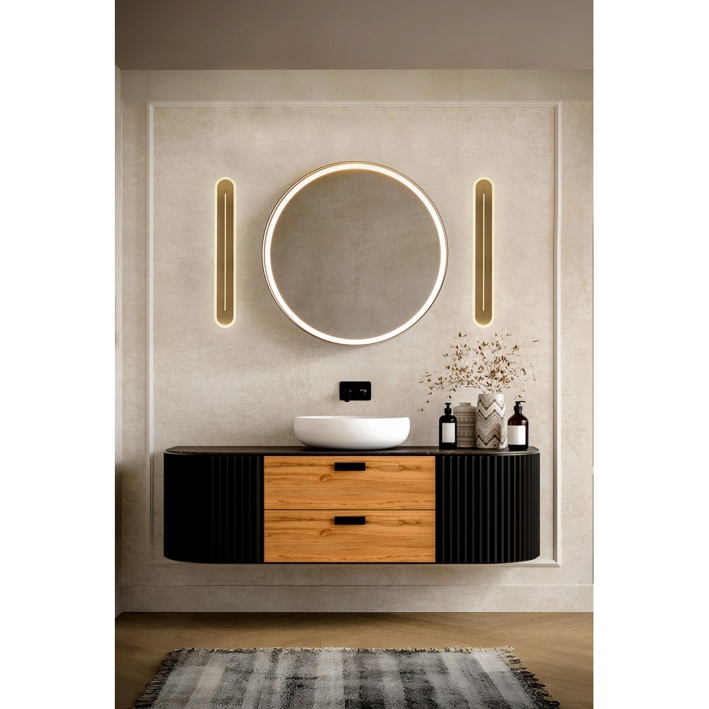Goldene Wandleuchte Couper 59cm Searchlight 5053423302430