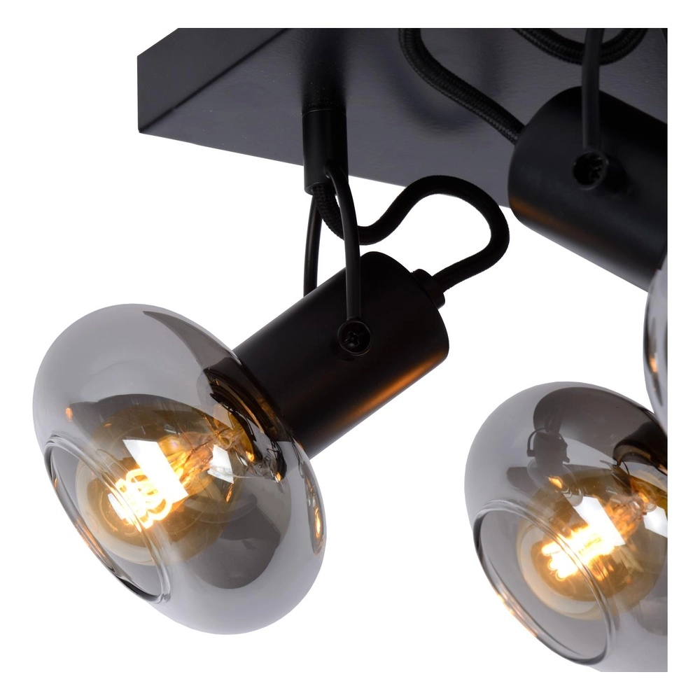 Deckenlampe Madee 4-Licht Schwarz Lucide 5411212176806