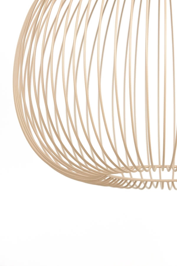 Cremefarbene Pendelleuchte Rilana Ø 56cm Light & Living 8717807649807