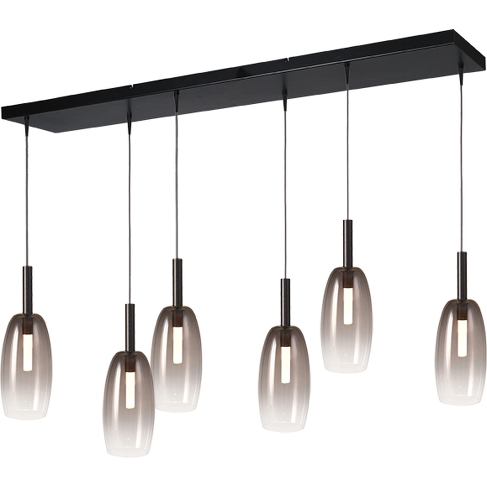 6L Pendellampe Ø11,5 cm Lido Olive mit rauchverdünnendem Glas Masterlight 8718121324968