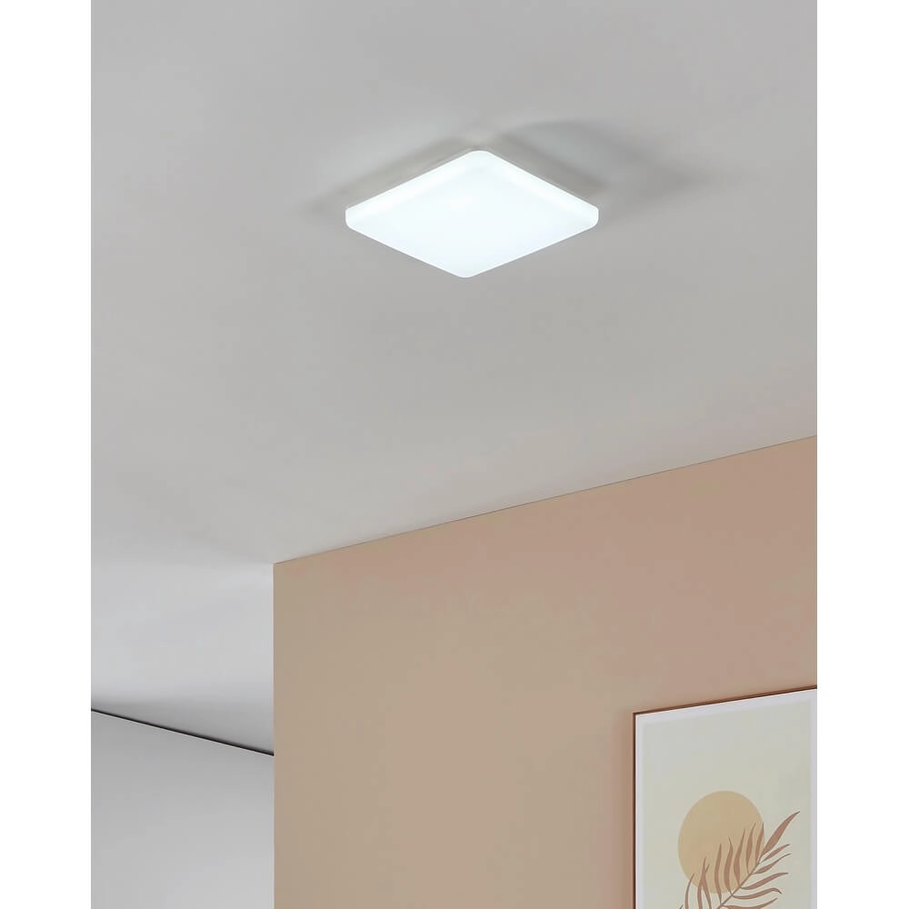 Quadratische Deckenleuchte Castagneto 26 x 26cm weiß Eglo 9008606313228