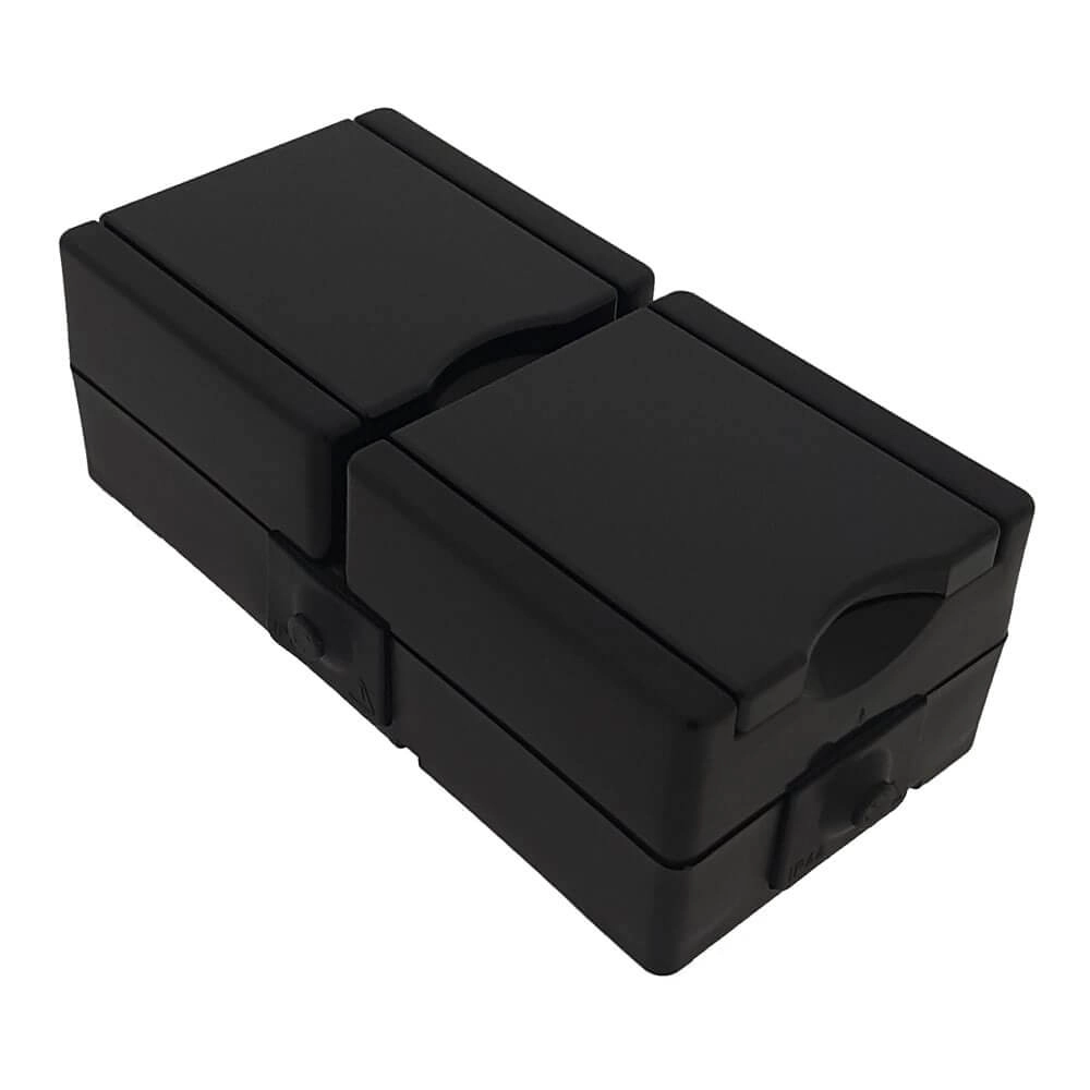 Steckdose doppelt ProAQA Erdung schwarz Lyora 4008224658928