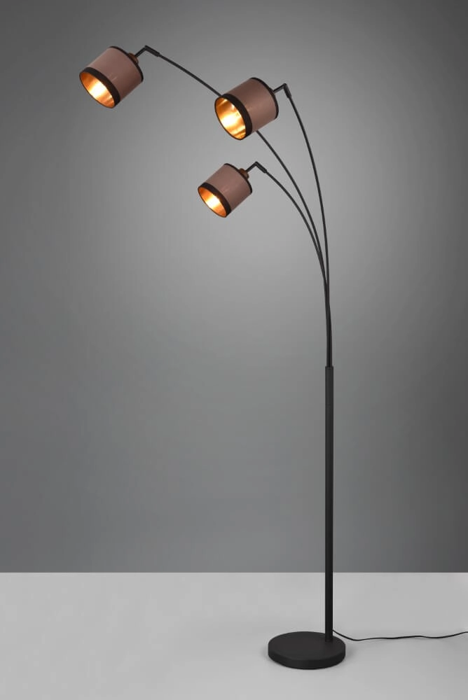 Stehlampe Davos taupe 3-flammig Trio 4017807574364