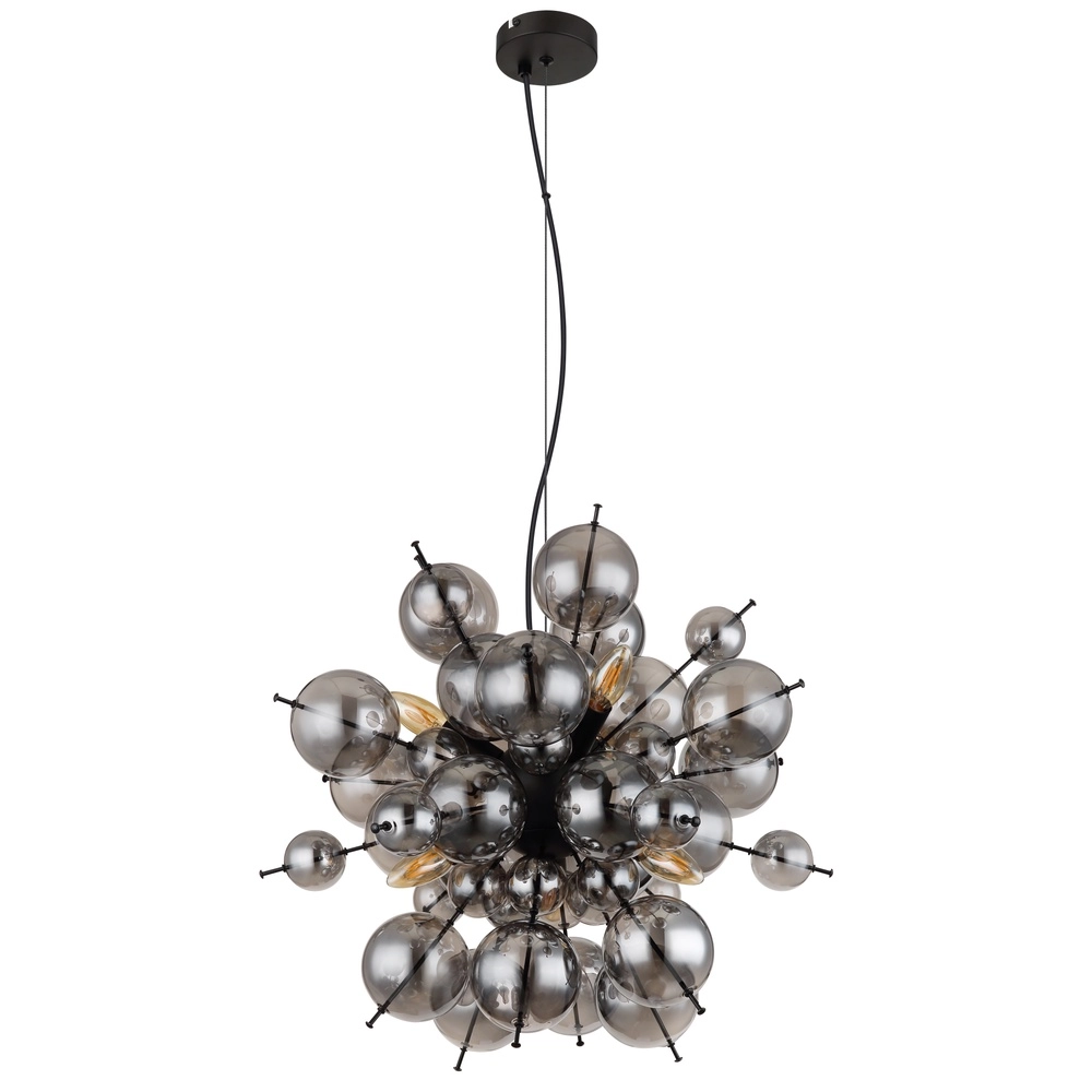 Einzigartige Pendellampe Udo Rauchglas Ø 55 cm Globo 9007371452637