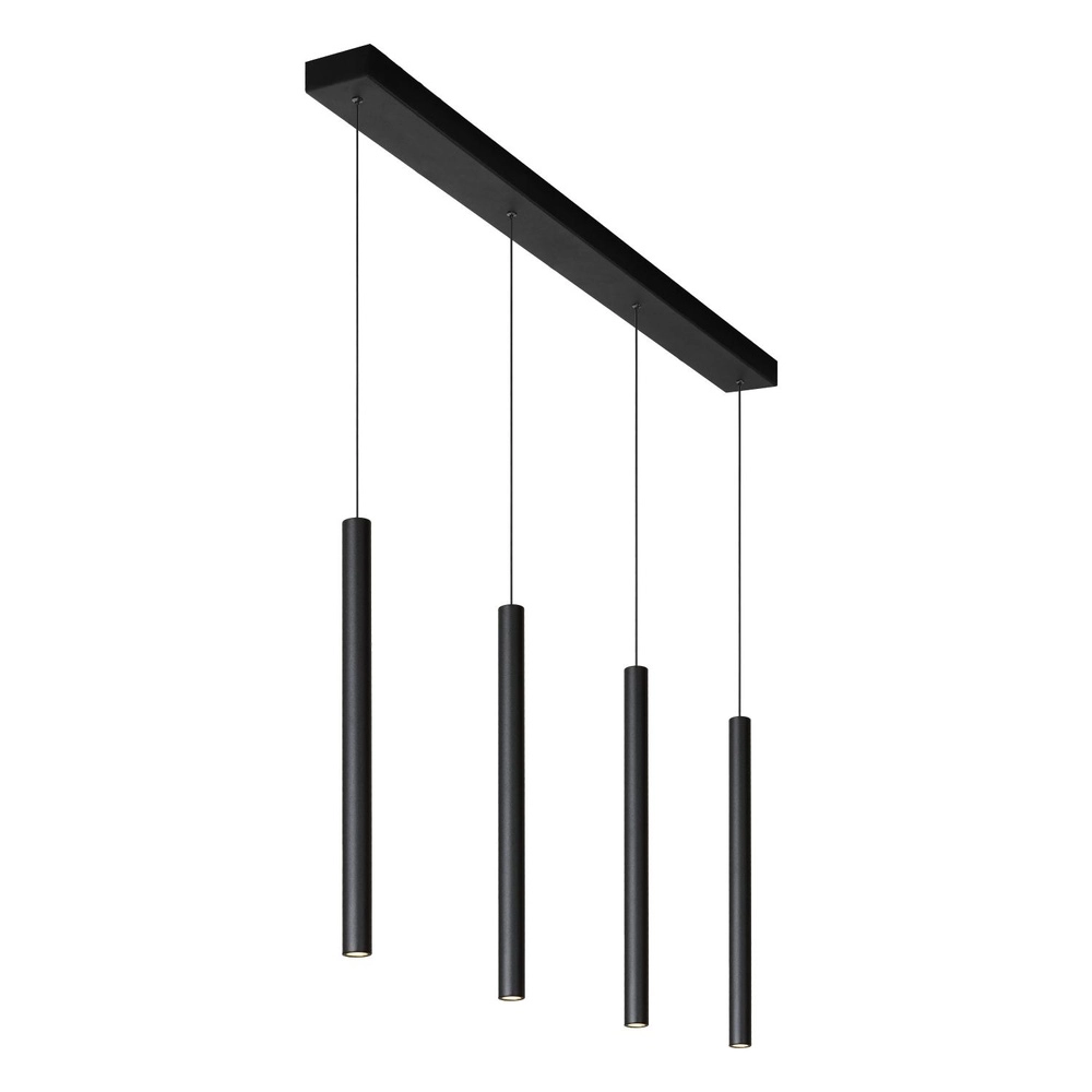 4-Licht Pendellampe Lorenz Design Schwarz Lucide 5411212740687