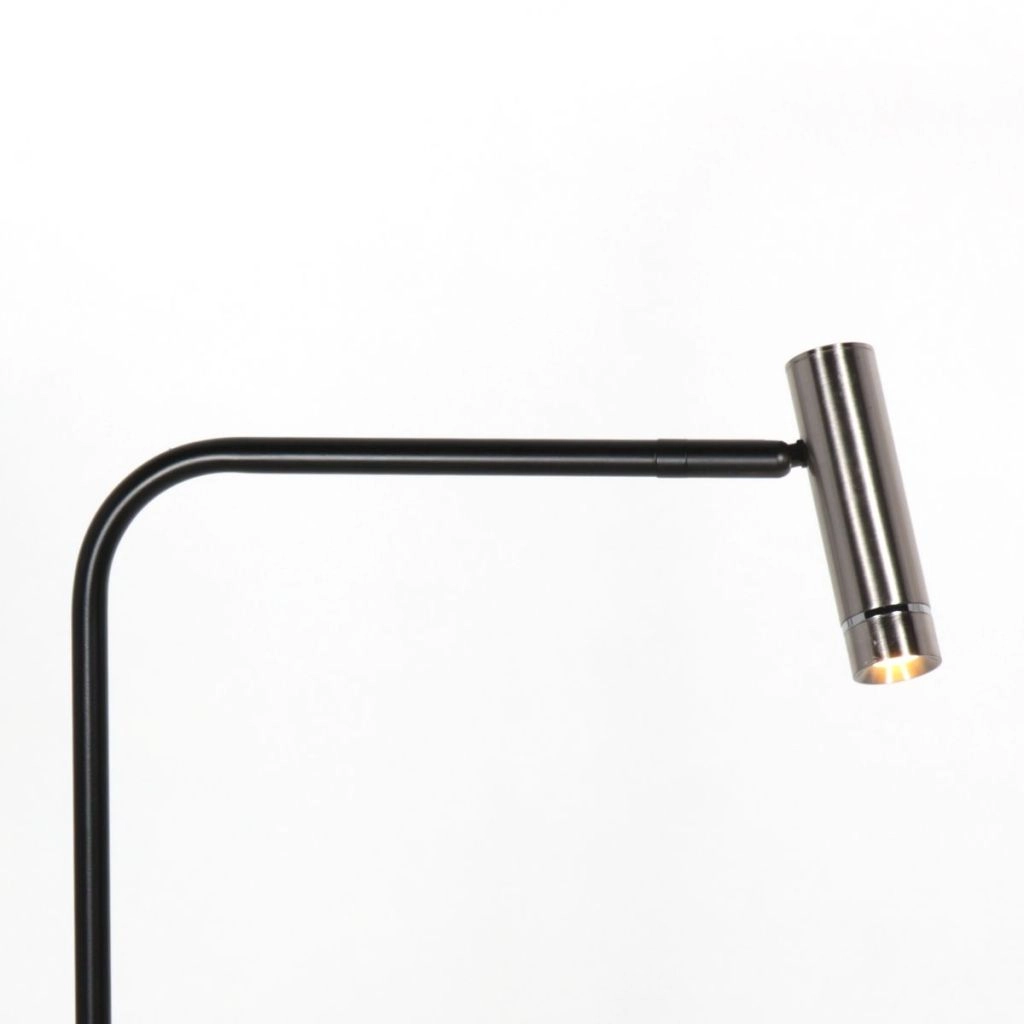 Stehlampe Lumo Schwarz mit Nickel Steinhauer 8712746184648