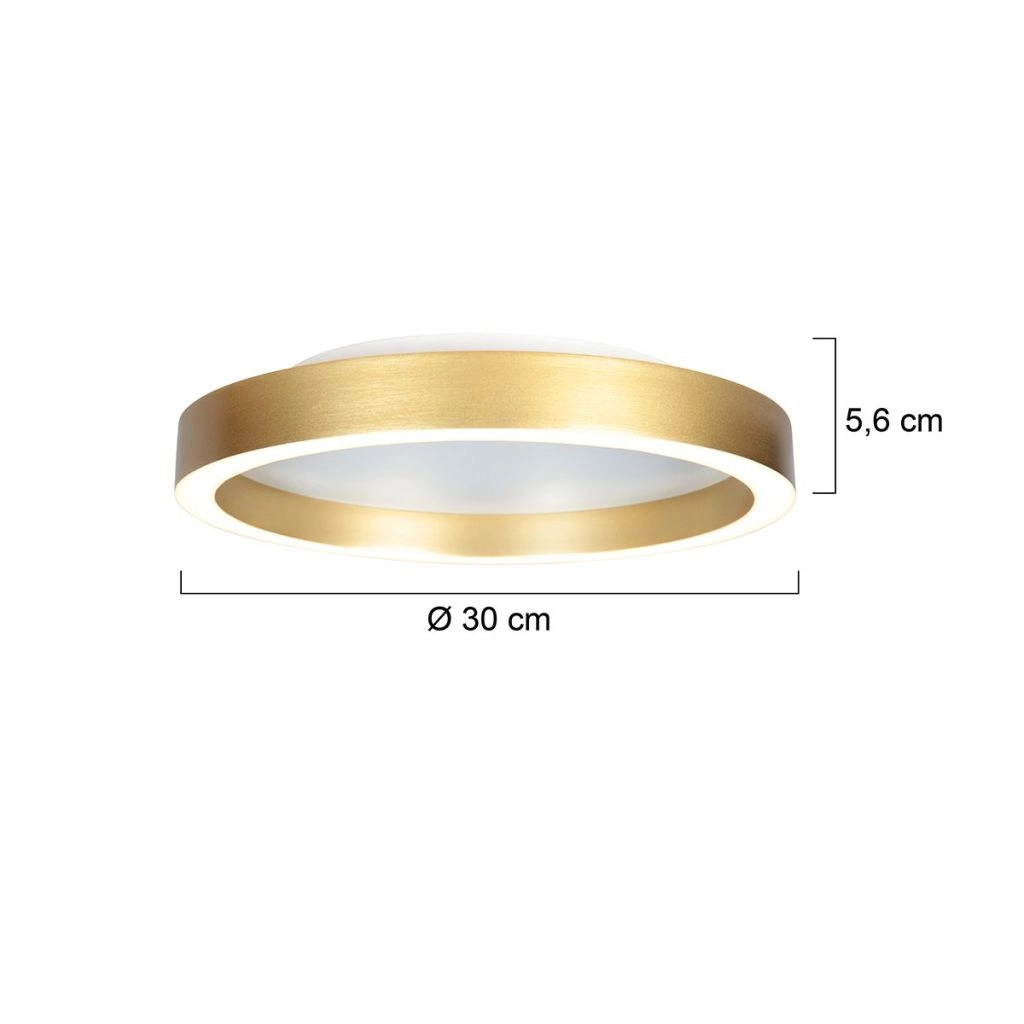 Design-Deckenlampe Ringlux gold Ø 30cm Steinhauer 8712746180909