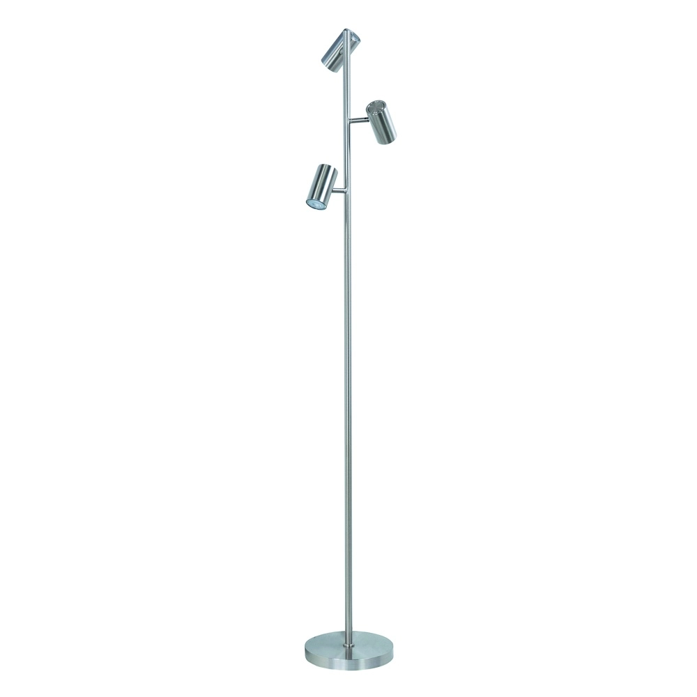 Stehlampe Burgos 3-flammiges Nickel