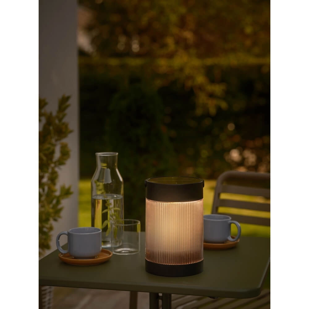 Tischlampe Coupar Schwarze Solarenergie Nordlux 5704924023446