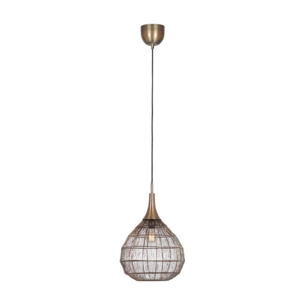 Runde Hängelampe Soraya Ø 42cm - Bronze Trio 4017807617467
