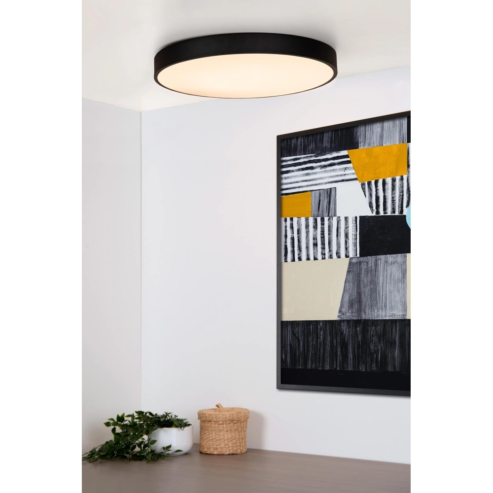 Deckenlicht Unar Ø 49,5cm - 2700K - schwarz Lucide 5411212791917