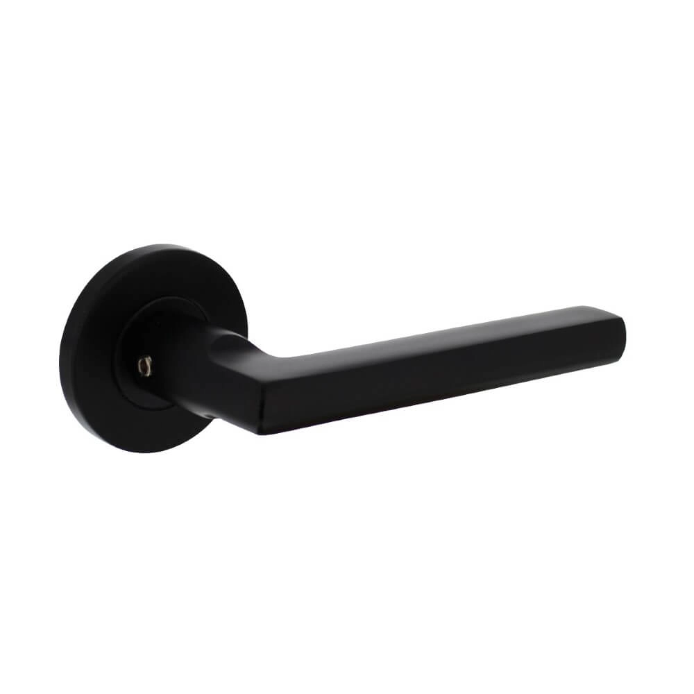 Fester Türgriff Hoek 90 Aluminium Schwarz Intersteel 8714186492192