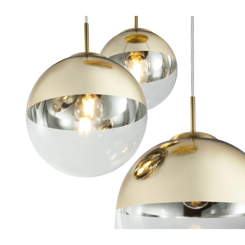 3-Licht Pendellampe Varus Gold Globo 9007371374465