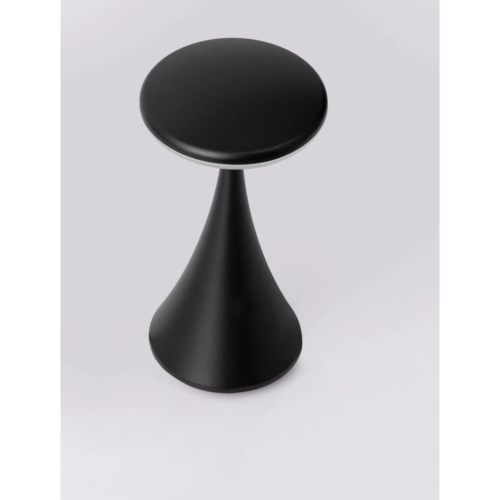 Tischlampe Elbo schwarz wiederaufladbar mit USB Lyora 5212017476920