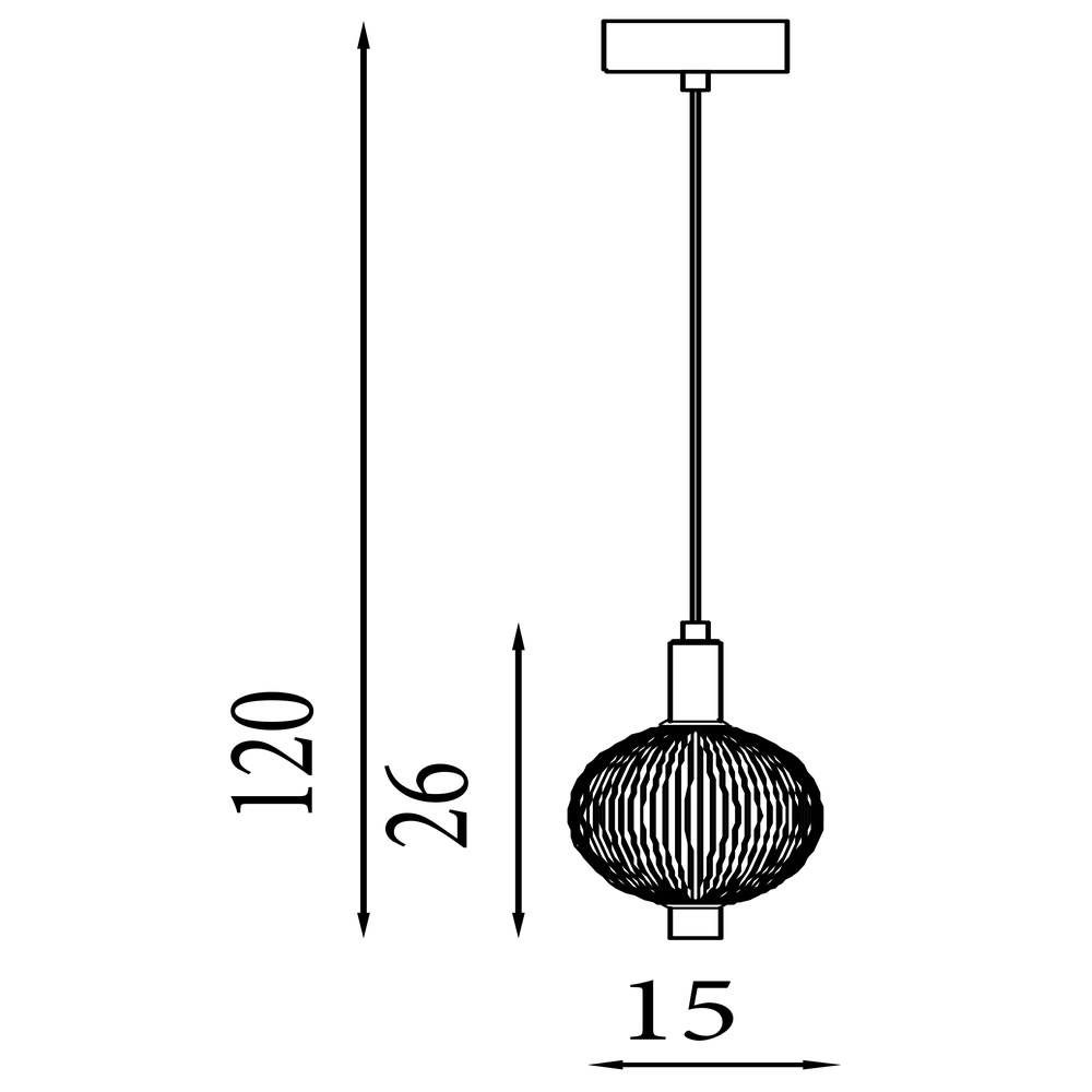 Design-Pendelleuchte Luminique 1-flammig Searchlight 5053423296692