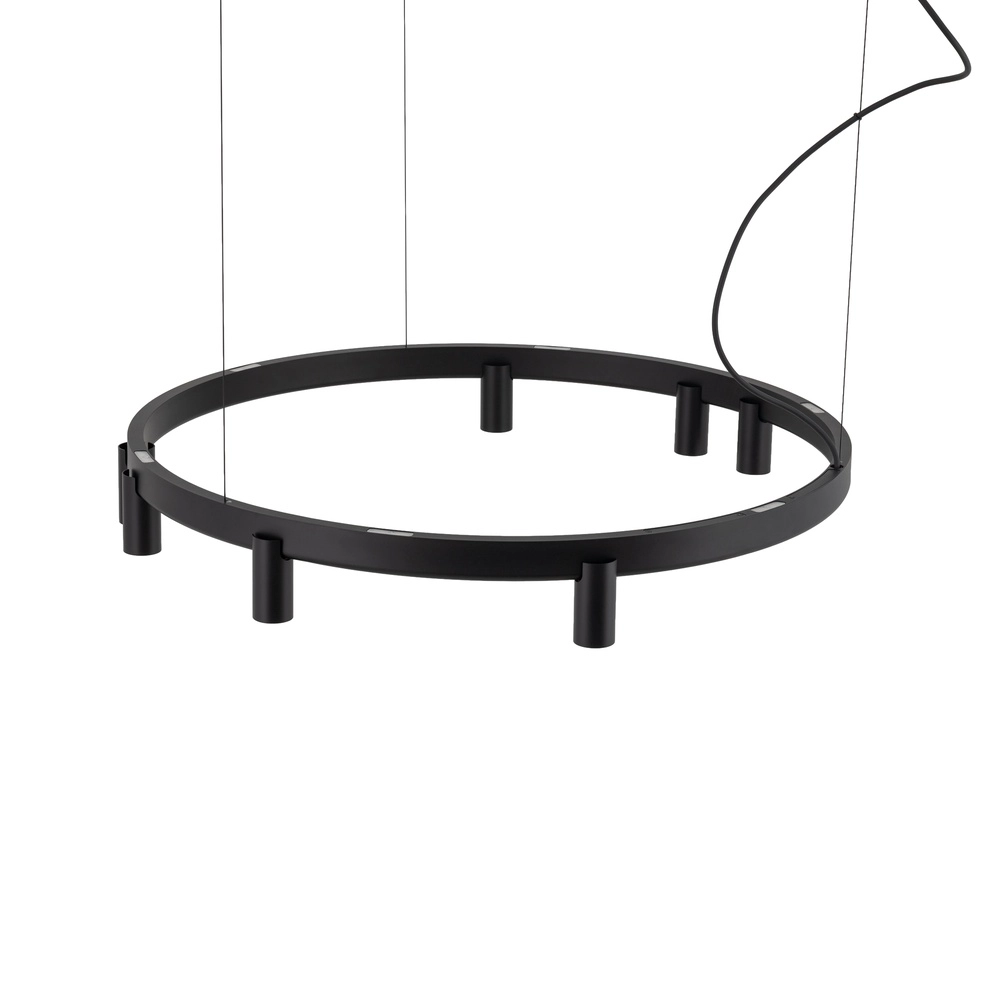 Design-Pendellampe Fourty schwarz Ø 80 cm Lyora 5903139122856