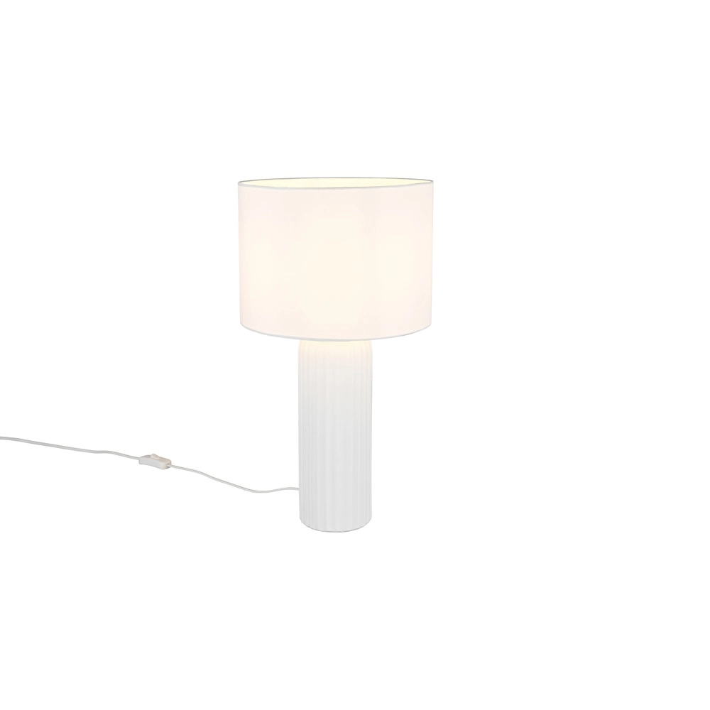 Tischlampe Blair Ø 28cm weiß