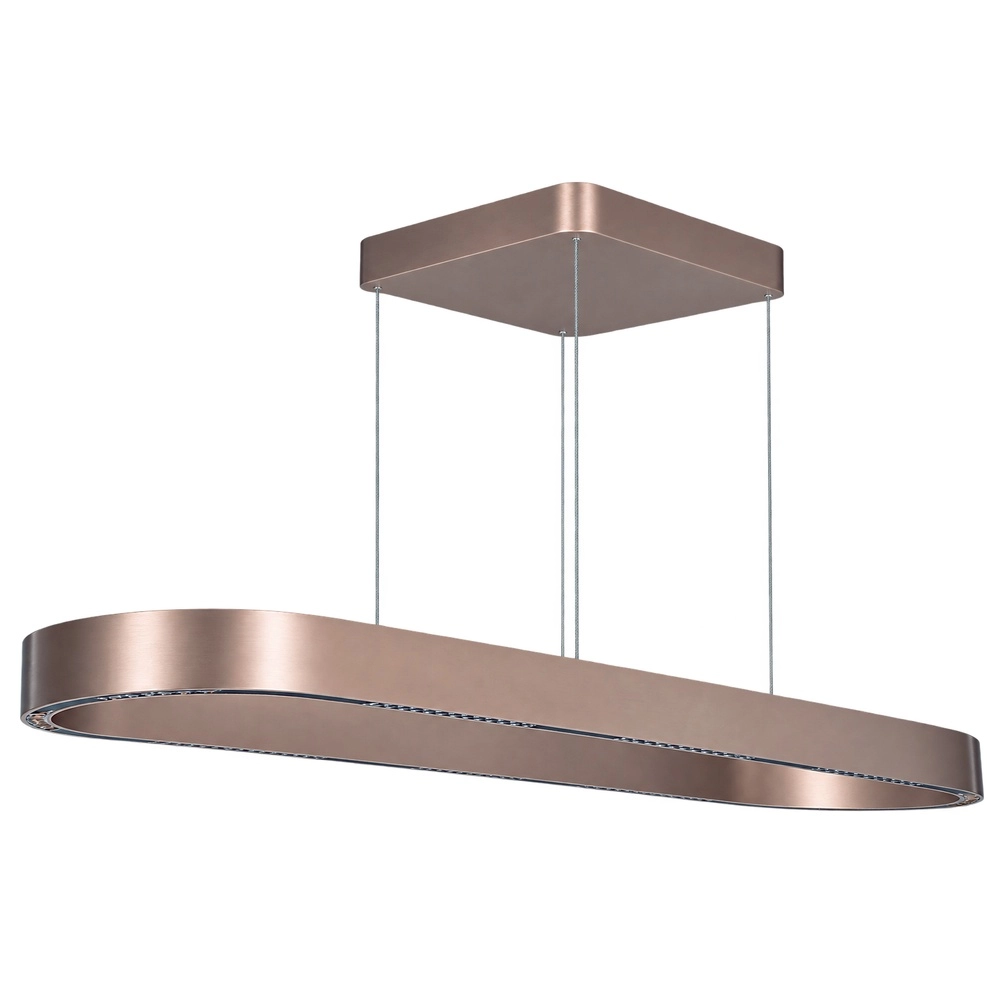 Ovale Pendellampe Loop Lila Gold