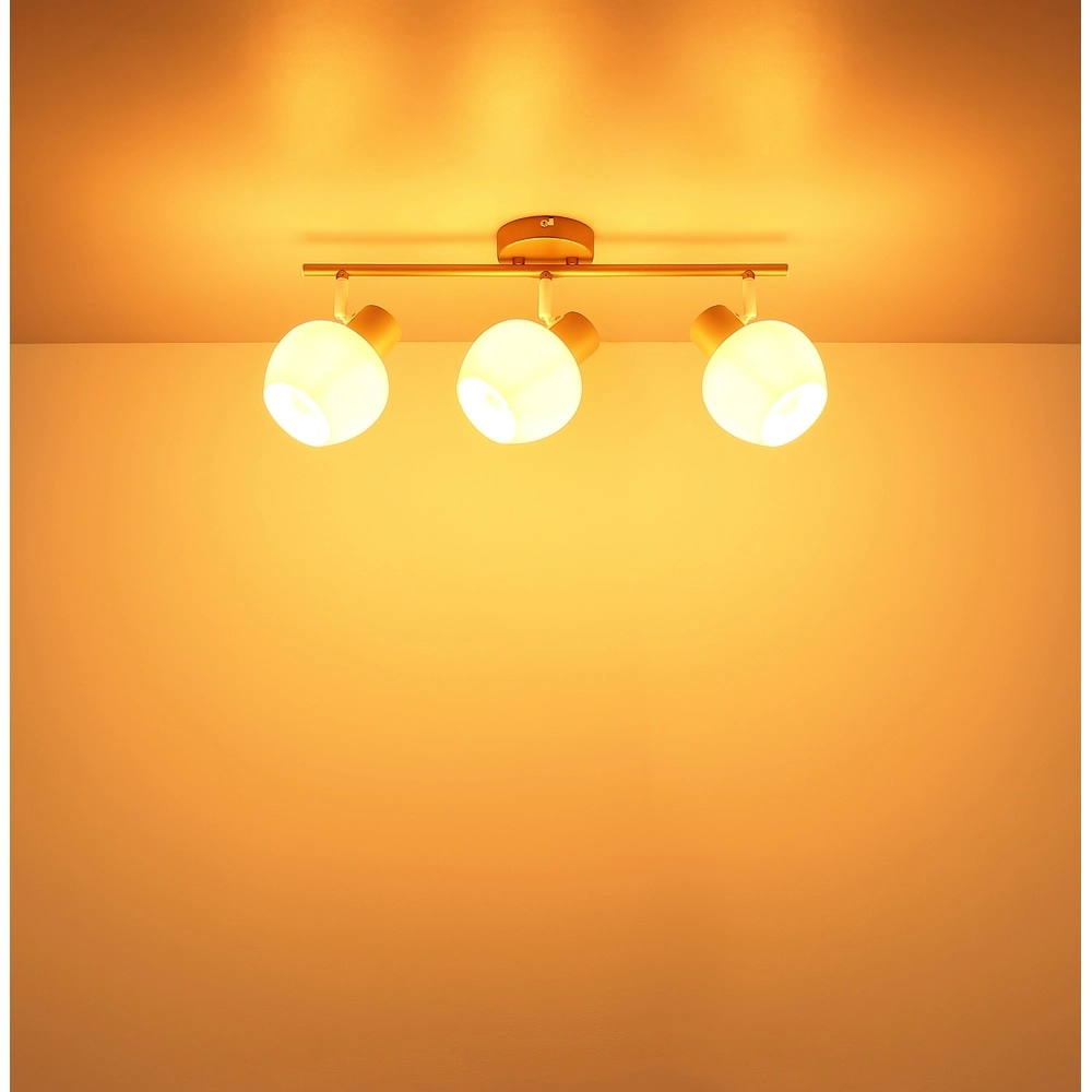 Deckenlampe Eileen 3-hell Kaffeebraun Globo 9007371592562