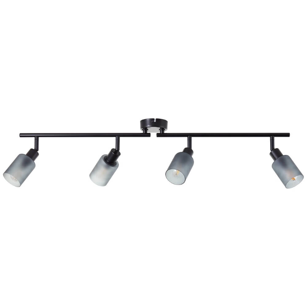 Schwarze Deckenlampe Loralie 4-Licht Brilliant 4004353413254