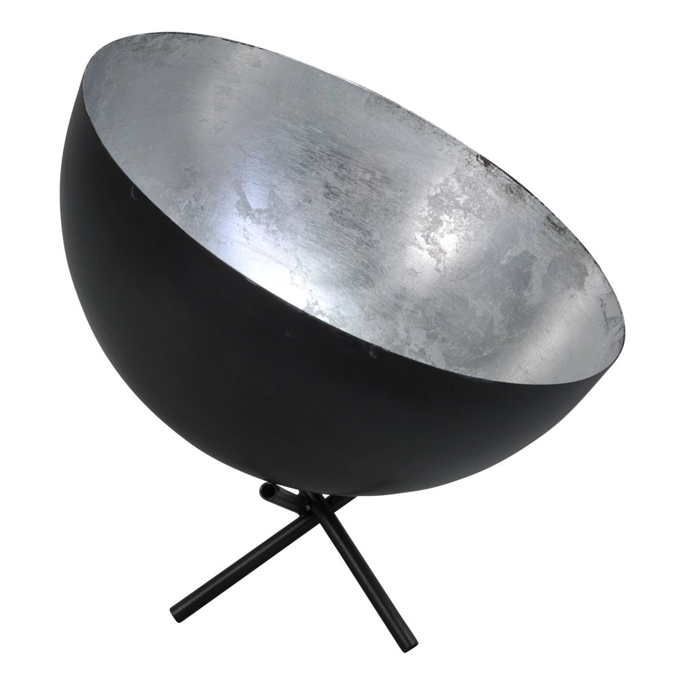 Stehlampe Industria 30 Uplighter -Gunmetal mit silber