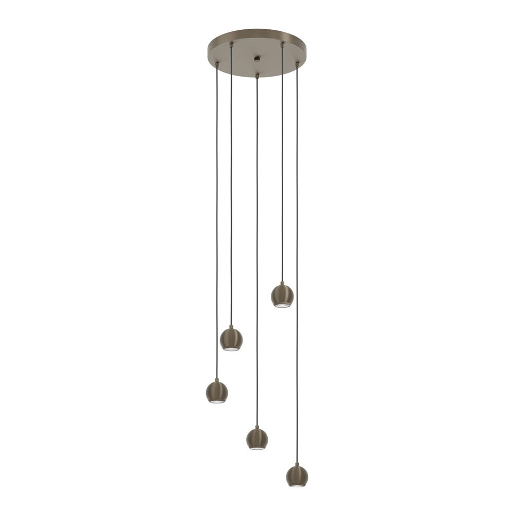 Design-Pendellampe Bimeda 1 Dunkelbronze 5-Lichter
