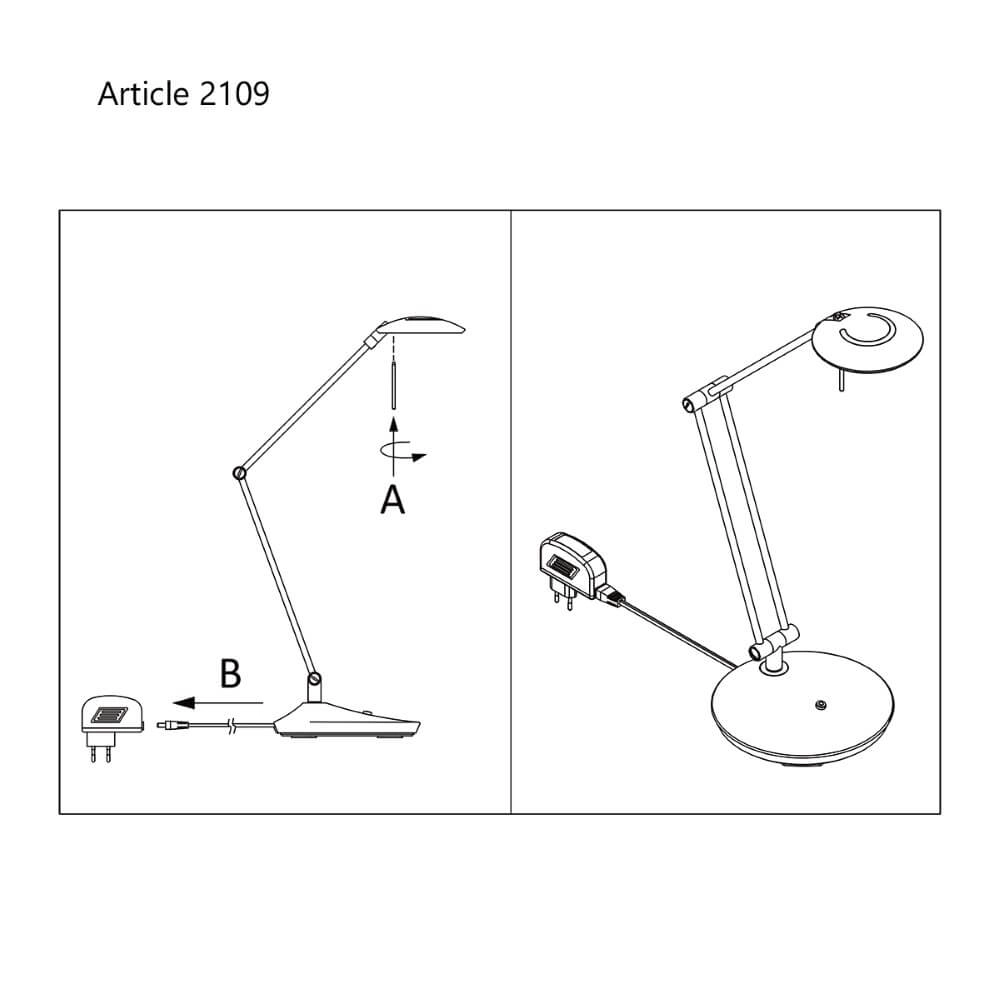 Tischlampe Zodiac LED Steinhauer 8712746127300
