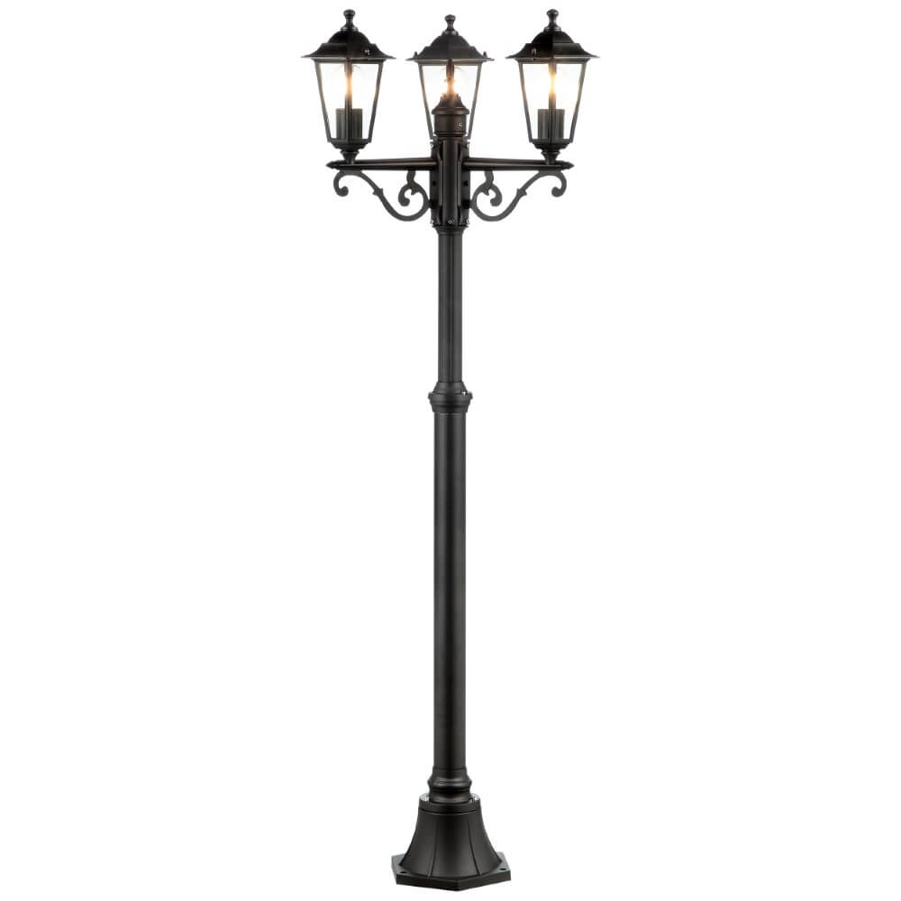 3-flammige Laterne Carleen 195 cm klassisch