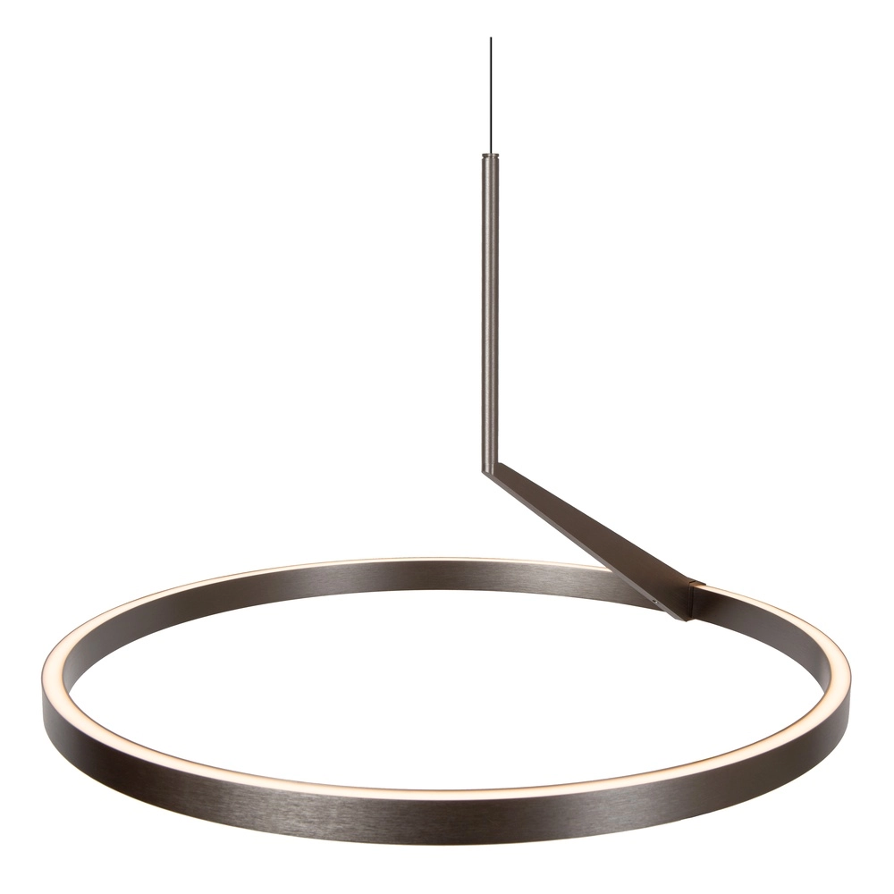 Elegante LED-Pendelleuchte Applause Gebürstetes Metall – Ø 60 cm Premium by Lucide 5411212221827