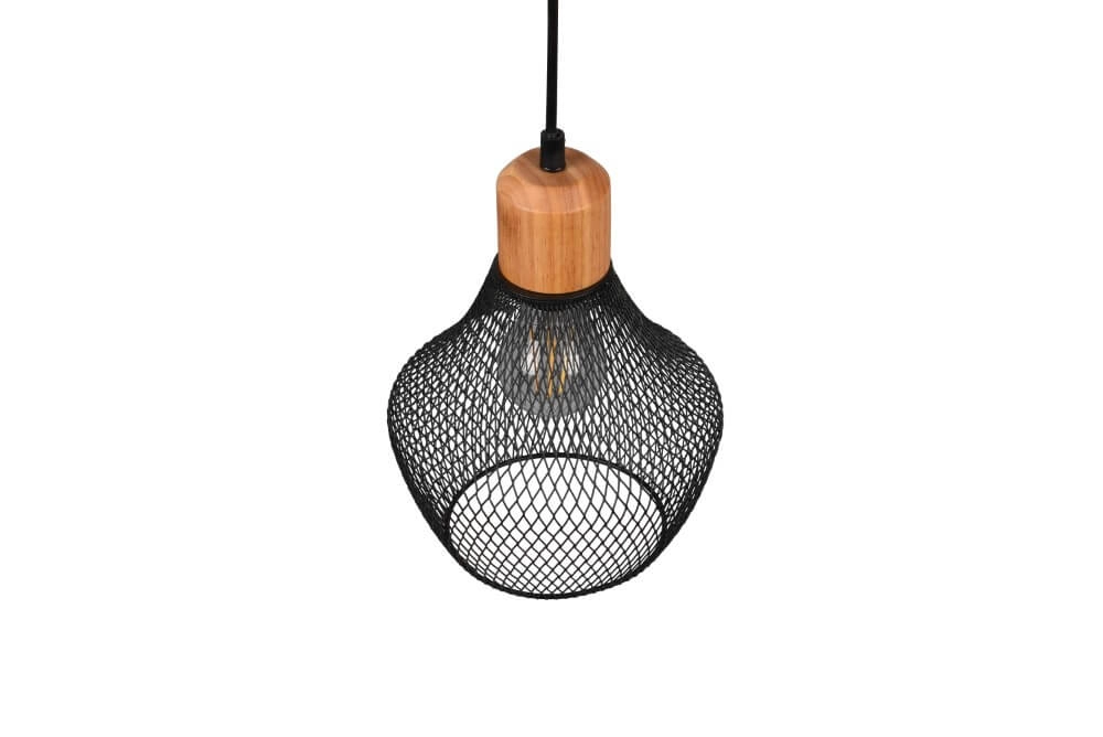 Schwarze Drahtlampe Valeria Ø 18cm Trio 4017807541182