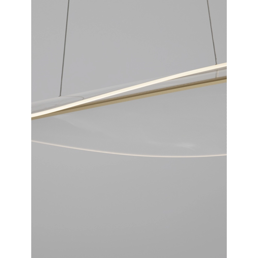 Pendelleuchte Agos gold mit Kunststoff breit Lyora 5212017439413